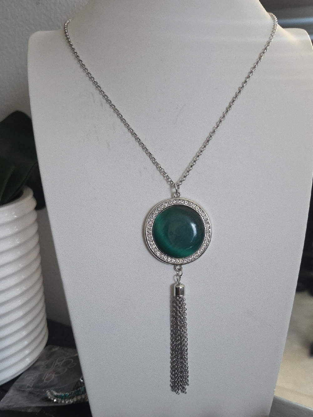 Paparazzi Talahassee Tassel Green Necklace NWT